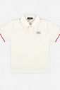 Conjunto Menino Camisa Polo e Bermuda Listrada Vermelho