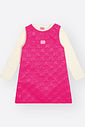 Conjunto Menina em Matelasse Floral Pink Mundo Cinti