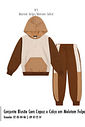 Conjunto Infantil com Capuz em Moletom Felpado – Look de Inverno Quentinho e Estiloso