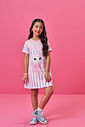 Vestido Infantil Cheerleader em Neoprene com Strass – Vestido Menina Cinti World Series AZUL PROVENCE