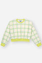 Conjunto Infantil Menina Xadrez Verde CTV