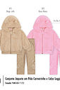 Conjunto Infantil Menina Teddy com Orelha Urso 3D Beli.me