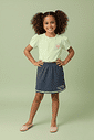 CONJ BLUSA E SHORTS VD PARADISE/AZ DRESS