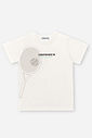 Conjunto Infantil Camiseta Raquete e Bermuda Riscada Natural