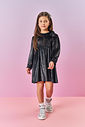 Vestido Infantil Menina Brilho Preto Mundo Cinti