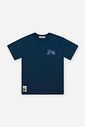 Camiseta Infantil Menino Ride em Meia Malha Marinho