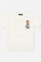 Conjunto Menino Camiseta Press Start e Bermuda Preto