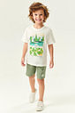 CONJ CAMISETA E BERMUDA NATURAL / VD STONE