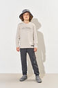 Camiseta Infantil Menino Stay Comfy Cinza CTV