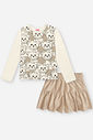 Conjunto Infanti Menina Cotelê Ursinhas Mundo Cinti