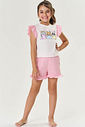 PIJAMA BLUSA E SHORTS NATURAL/VM MARTE