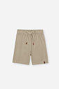 Conjunto Infantil Menino Polo Branco e Bermuda em Linho com Elastano