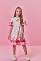 Vestido Infantil Menina Morangos com Strass