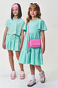 Conjunto Infantil Menina Cropped e Saia-Short com Strass Brisa