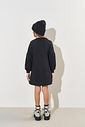Vestido Bufante Infantil Menina Strass Preto CTV