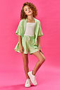 CONJ BLUSA, SHORTS E KIMONO VD PARA/VD PARA/NAT