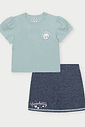 Conjunto Infantil Menina Morango Menta Abrange