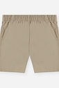 Conjunto Bebê Menino Camisa Alfaiataria Listrada e Bermuda Latte
