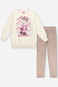 Conjunto Infantil Feminino Inverno Moletom Felpado + Legging Veludo Quentinho Menina