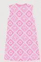 Vestido Infantil Estampado Space Cats Rosa Abrange