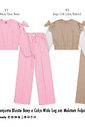 Conjunto em Moletom Felpado Infantil Menina Laços Beli.me