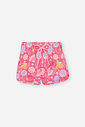 Shorts Infantil de Praia em Nylon Estampado ROSA NEON FORTE