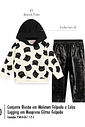 Conjunto em Glitter Felpado Bebê Menina Black Cat Beli.me
