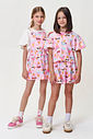 Conjunto Infantil Boxy e Short Molecotton de Sorvetes
