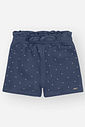 Shorts Infantil Fashion em Molecotton Denim com Strass AZUL MARINHO