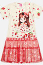 Vestido Infantil Menina Tutti-Frutti Com Bolsa Vermelho Mundo Cinti