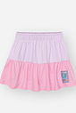 Conjunto Bebê Menina Blusa Boxy e Saia Shorts Color Block – Look Delicado Cinti Baby NATURAL/LL BRUMA/RS IOGURTE
