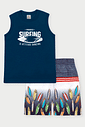 Conjunto Infantil Menino Paradise Surfing Marinho Abrange