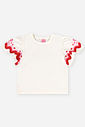 Conjunto Infantil Menina Blusa com Strass e Short de Morangos