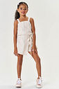 CONJ BLUSA E SHORTS/SAIA NATURAL/NATURAL