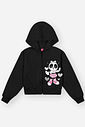 Conjunto Infantil Menina Jaqueta Panda E Wide Leg Preto Mundo Cinti