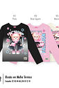 Blusa Infantil Menina em Malha Térmica Estampado – Manga Longa Inverno