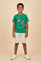 Conjunto Menino T-Rex Verde Abrange