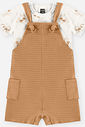Conjunto Bebê Menino Body Cactus e Jardineira Belga