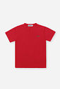 Conjunto Infantil Camiseta Waffle e Bermuda Listrada Denim