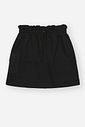 Conjunto Infantil Menina Blusão Cropped + Saia Preto CTV