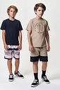 Conjunto Menino Camiseta Capivara Skater e Bermuda Latte