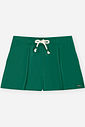 Conjunto Infantil Menina Blusa Boxy Laços e Short Waffle Verde