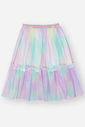 Saia Infantil Menina Tule Rosa Mundo Cinti