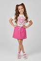 Conjunto Infantil Menina Little Things Rosa Abrange