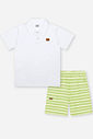 Conjunto Infantil Menino Polo e Bermuda Listrada Flour
