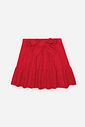 Conjunto Infantil de Festa com Blusa em Cotton e Saia Shorts em Laise Coração – Look Menina Verão co NATURAL/VM MARTE