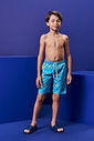 Bermuda Menino em Nylon com Elastano Capivara Spring Sky