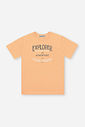 Camiseta Infantil Explorer em Meia Malha Laranja