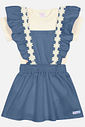 CONJ BODY E SALOPETE NATURAL/AZ JEANS MED
