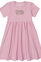 Vestido Infantil Evasê Manga Curta Just Smile Lilás Vestido Infantil Evasê Manga Curta Just Smile Lilás
